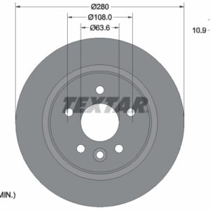 Disc frână TEXTAR 92255603