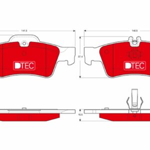 Plăcuțe de frână TRW MOTO GDB1546DTE