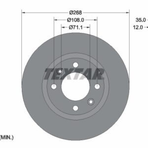 Disc frână TEXTAR 92325903