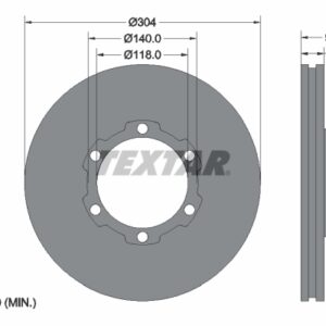 Disc frână TEXTAR 93087400