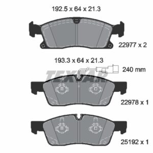 Plăcuțe de frână TEXTAR 2297701