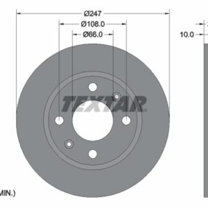 Disc frână TEXTAR 92029803