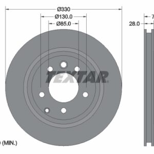 Disc frână TEXTAR 92122005