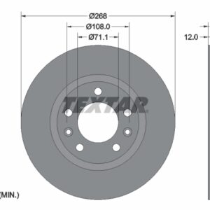 Disc frână TEXTAR 92268003