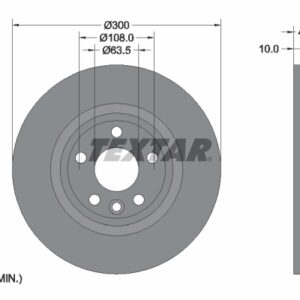 Disc frână TEXTAR 92293803