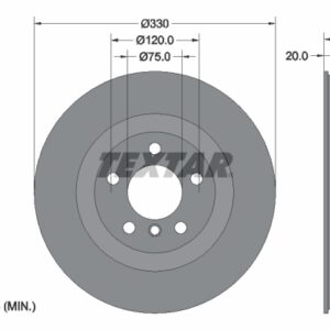Disc frână TEXTAR 92256303