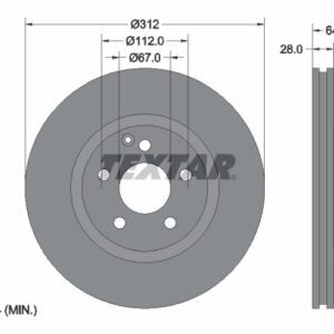 Disc frână TEXTAR 92115305