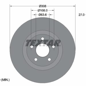 Disc frână TEXTAR 92306703