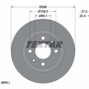 Disc frână TEXTAR 92048103