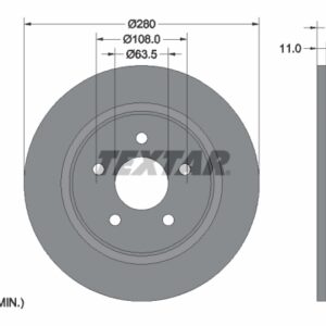 Disc frână TEXTAR 92238903