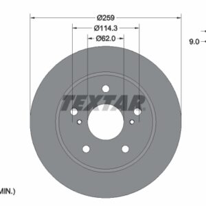 Disc frână TEXTAR 92308303