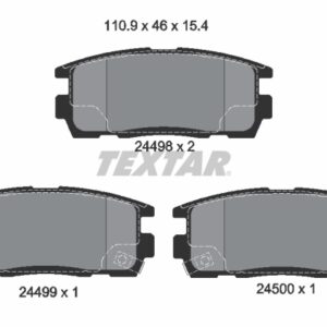 Plăcuțe de frână TEXTAR 2449801