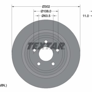 Disc frână TEXTAR 92268703