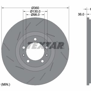 Disc frână TEXTAR 92214005