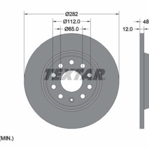 Disc frână TEXTAR 92140803