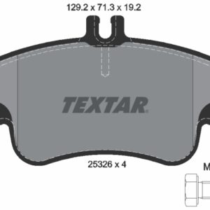 Plăcuțe de frână TEXTAR 2532601