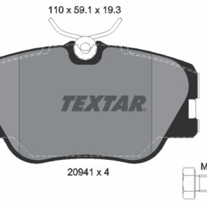 Plăcuțe de frână TEXTAR 2094102