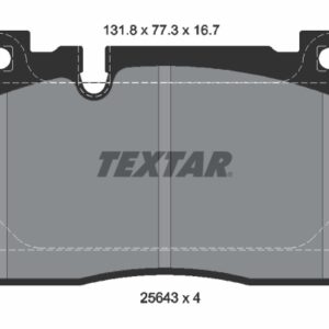 Plăcuțe de frână TEXTAR 2564305