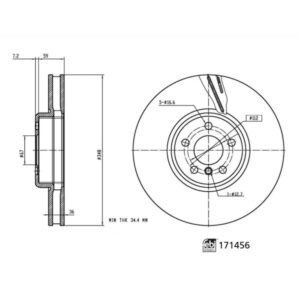 Disc frână FEBI FE171456