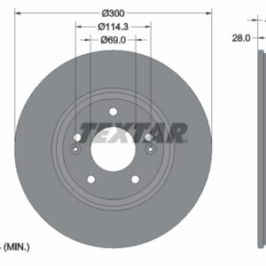 Disc frână TEXTAR 92166505
