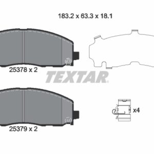 Plăcuțe de frână TEXTAR 2537801