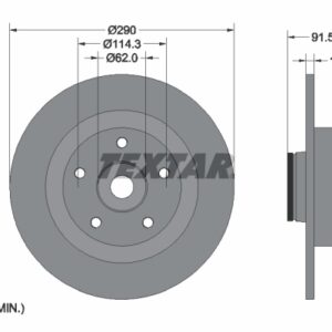 Disc frână TEXTAR 92317603