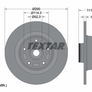 Disc frână TEXTAR 92309003