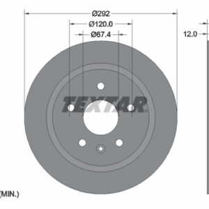 Disc frână TEXTAR 92222903