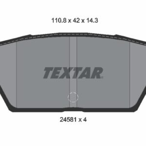Plăcuțe de frână TEXTAR 2458102