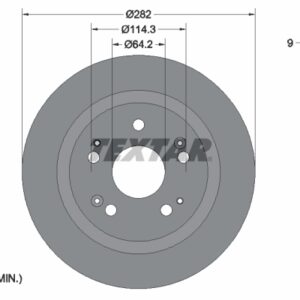 Disc frână TEXTAR 92204300