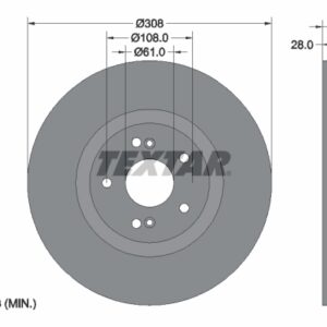 Disc frână TEXTAR 92174005
