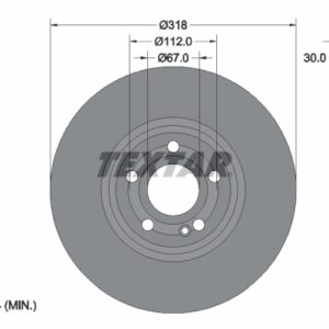 Disc frână TEXTAR 92316705