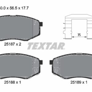 Plăcuțe de frână TEXTAR 2518704