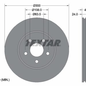 Disc frână TEXTAR 92109605