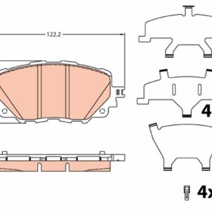 Plăcuțe de frână TRW MOTO GDB2200