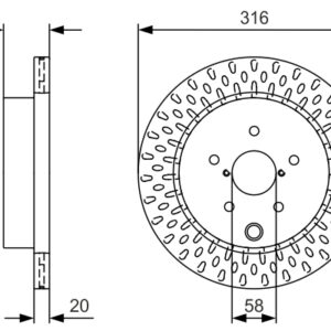 Disc frână BOSCH 0 986 479 V05