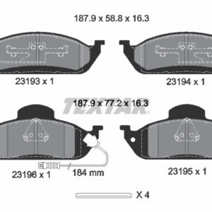 Plăcuțe de frână TEXTAR 2319303