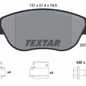 Plăcuțe de frână TEXTAR 2370803