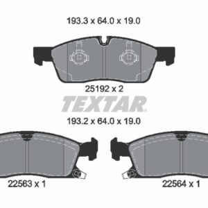 Plăcuțe de frână TEXTAR 2519209