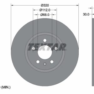 Disc frână TEXTAR 92160005