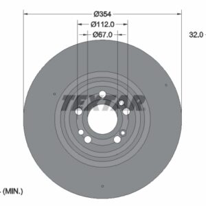 Disc frână TEXTAR 92306005