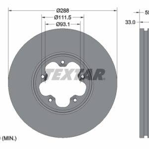 Disc frână TEXTAR 93260603