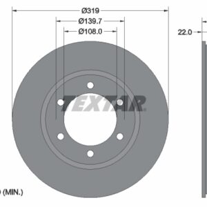Disc frână TEXTAR 92093300