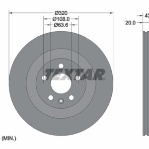 Disc frână TEXTAR 92309703