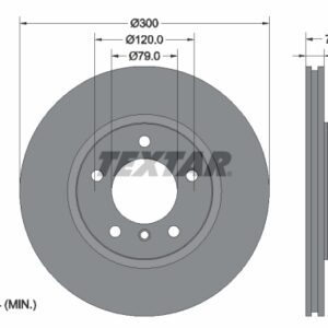 Disc frână TEXTAR 92238505