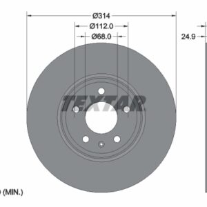 Disc frână TEXTAR 92159905