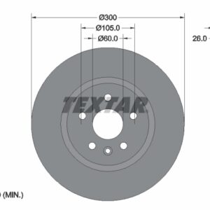 Disc frână TEXTAR 92277205