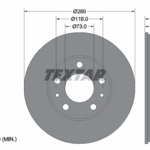 Disc frână TEXTAR 92305203