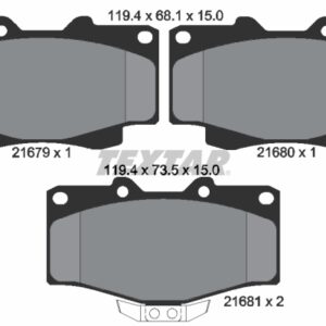 Plăcuțe de frână TEXTAR 2167904