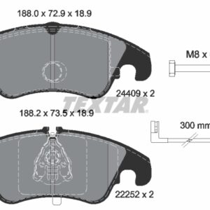 Plăcuțe de frână TEXTAR 2440903